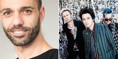 Split image of deceased acrobat Pedro Aunión Monroy, and US rock band Green Day