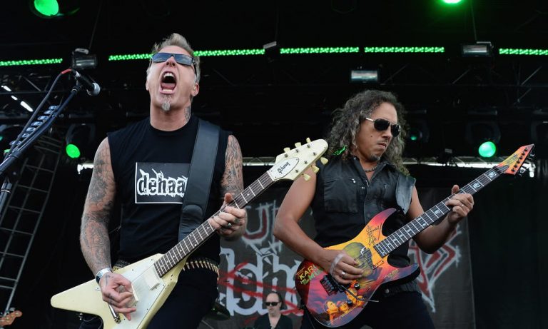 James Hetfield and Kirk Hammett