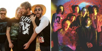 Split image of The Smith Street Band and King Gizzard & The Lizard Wizard