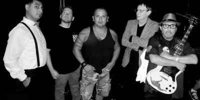 Black and white image of US punk group The Dickies
