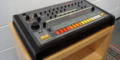 The classic Roland TR-808 drum machine