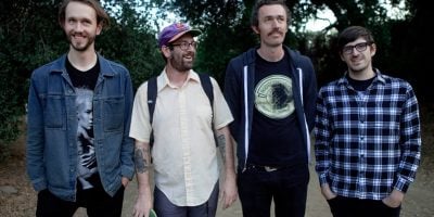 All four members of US folk-punk band AJJ