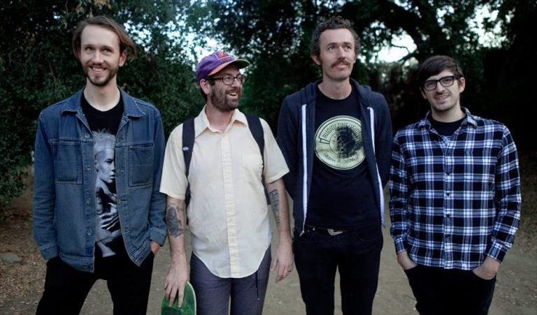 All four members of US folk-punk band AJJ