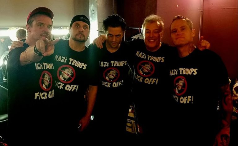 Members of Dead Cross with the Dead Kennedys' frontman Jello Biafra