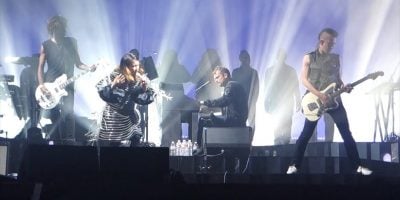 Gorillaz and Little Dragon's Yukimi Nagano performing at Outside Lands