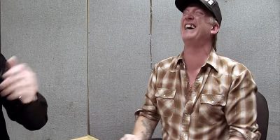 Josh Homme in tears of laughter