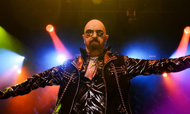 Judas Priest's Rob Halford onstage