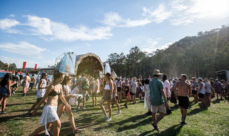 The crowd at the iconic Lost Paradise festival