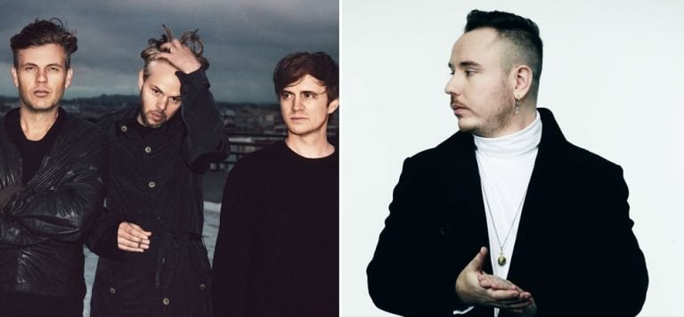 2 panel image showing Pnau and Duke Dumont