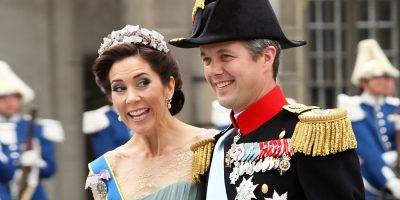 Prince Frederik and Princess Mary in royal garb