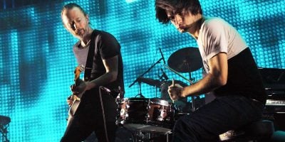 Radiohead's Thom Yorke and Jonny Greenwood playing together on an unknown date
