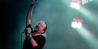 Thom Yorke of Radiohead performing at Lollapalooza 2016