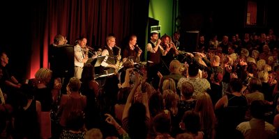 A live performance taking place at Sutton's House Of Music in Ballarat