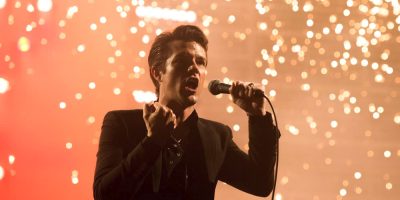 Brandon Flowers performing onstage