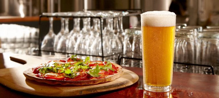 Pizza and beer