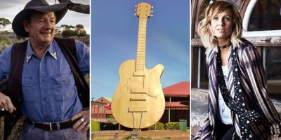 country Slim Dusty, Tamworth's Big Golden Guitar, and Kasey Chambers, three of country music's most iconic names