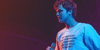 Australian band Cub Sport onstage