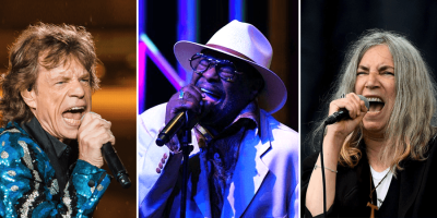 Mick Jagger, George Clinton and Patti Smith