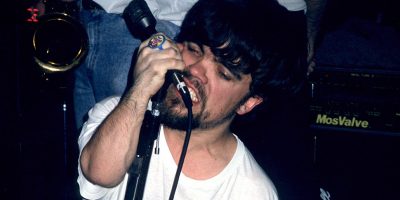 US actor Peter Dinklage performing with punk band Whizzy