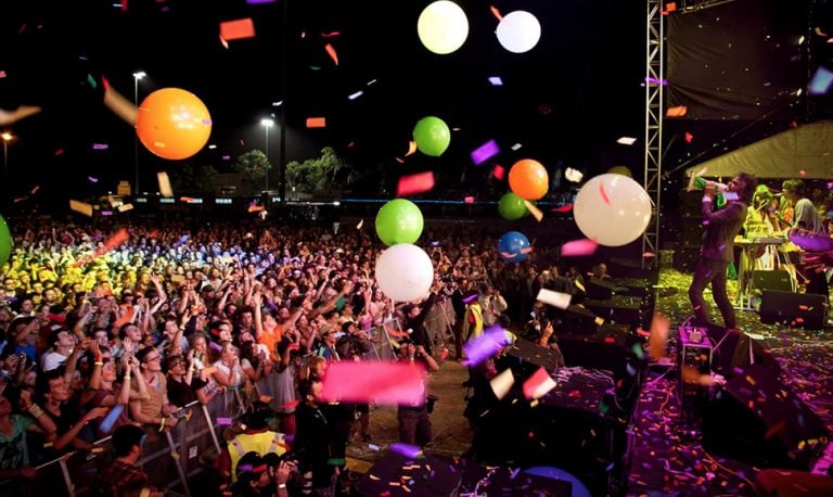 The crowd watching The Flaming Lips at the legendary Southbound Festival