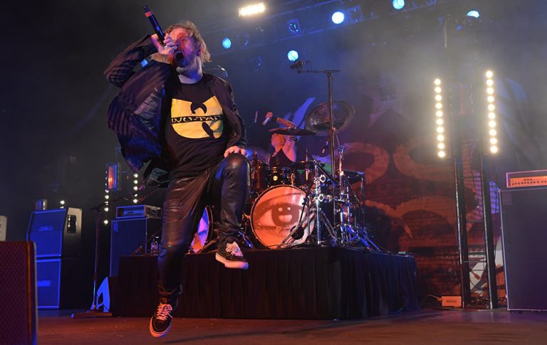 Corey Taylor of Stone Sour performing at the Hordern Pavilion