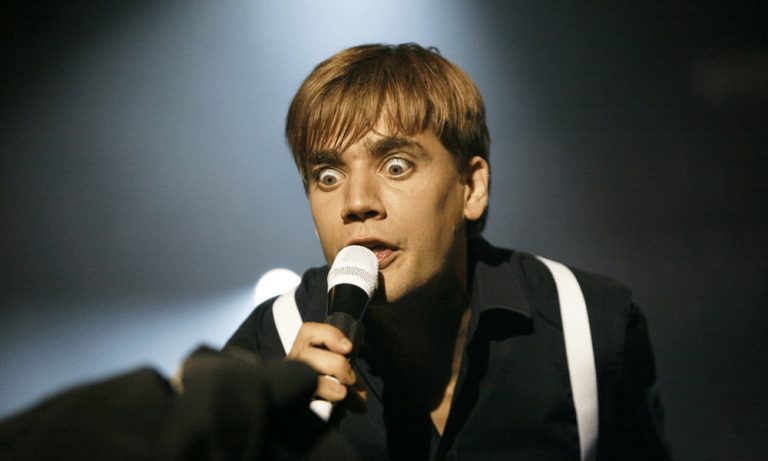 The Hives frontman Pelle Almqvist performs live