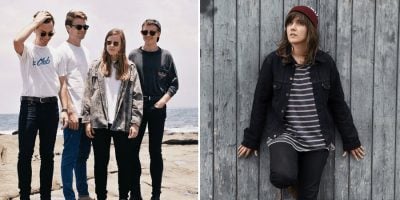 2 panel image featuring Brisbane’s Cub Sport, and Courtney Barnett, who appear on new SSM compilation