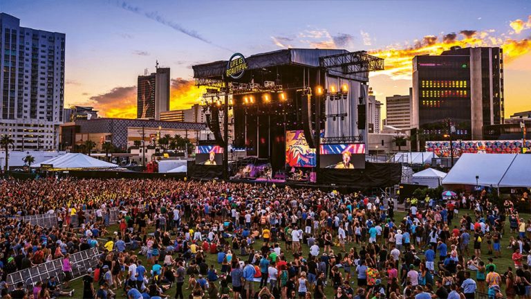 Attendees at Las Vegas' Life Is Beautiful festival