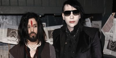 Former Marilyn Manson bassist Twiggy Ramirez with Manson himself