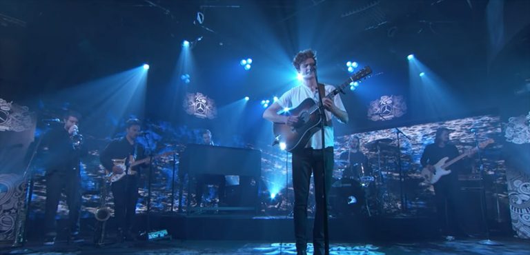 Vance Joy performing on 'Jimmy Kimmel Live!'