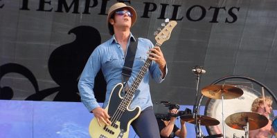 Robert DeLeo of Stone Temple Pilots performing live