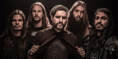 suicide silence 2017 press photo black background