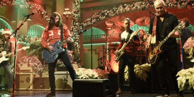 US rock band Foo Fighters perform a Christmas medley on 'Saturday Night Live'