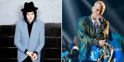 Detroit musicians Jack White and Eminem