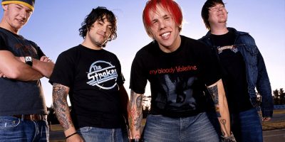 The Ataris, circa 2003, with ex-bassist Mike Davenport on the right.