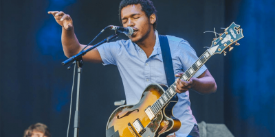 US blues musician Benjamin Booker performing live