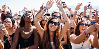 Image of audience members at Coachella