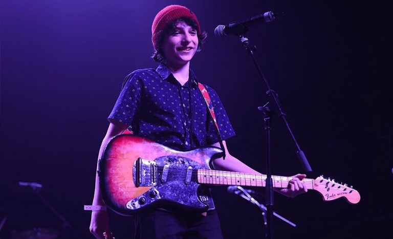 Finn Wolfhard of 'Stranger Things' and Calpurnia, who recently covered the Velvet Underground, performing live.