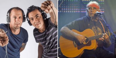 Queensland music legends Regurgitator and Kev Carmody