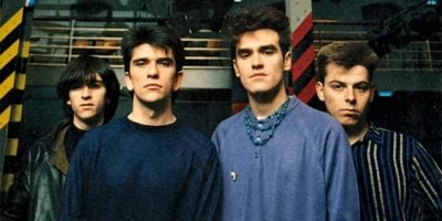 The Smiths in a press shot from the '80s. Second guitarist Craig Gannon is not pictured.