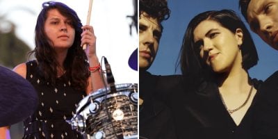 Warpaint's Stella Mozgawa and The xx's Romy Madley Croft, who are playing a surprise DJ set tonight