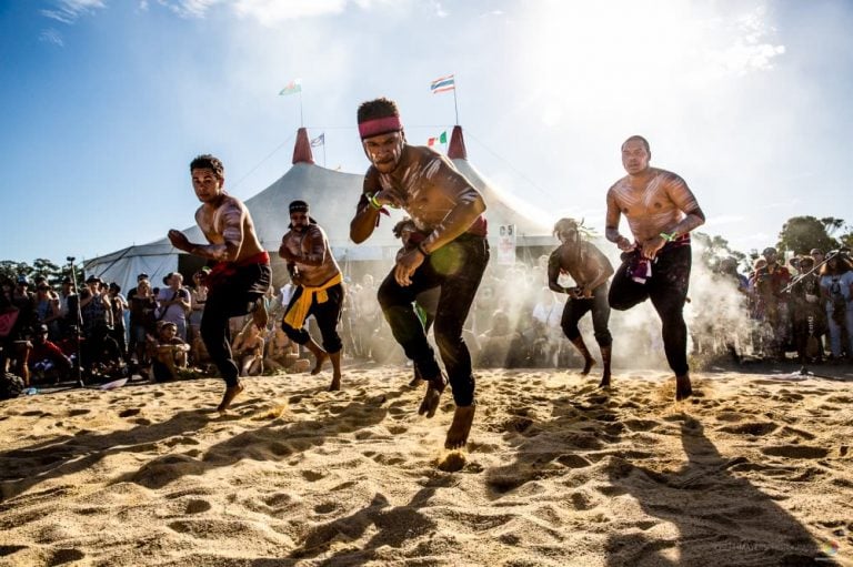 Image of performers at the 2017 edition of Boomerang Festival