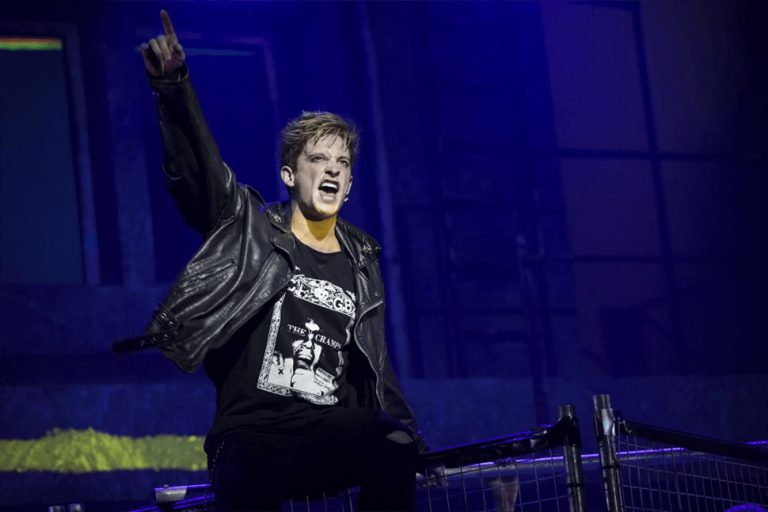 Actor Linden Furnell in the Australian production of 'American Idiot'