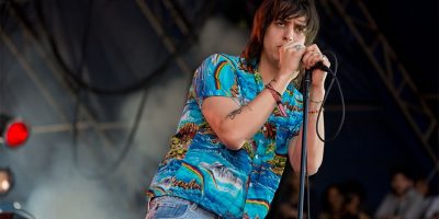 Julian Casablancas of The Strokes and The Voidz performing live