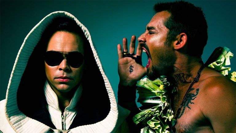 A press photo of DREAMS, the new project from Luke Steele and Daniel Johns.