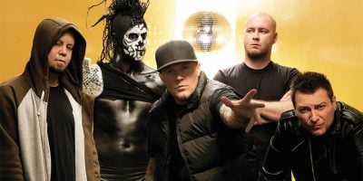 Nu-metal legends Limp Bizkit, with DJ Lethal (pictured far right)