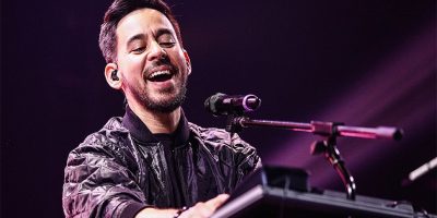 Linkin Park's Mike Shinoda performing live.