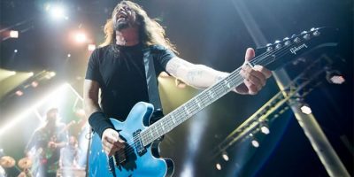 The Foo Fighters performing Houston, Texas recently