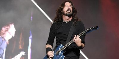 Foo Fighters' Dave Grohl performing live