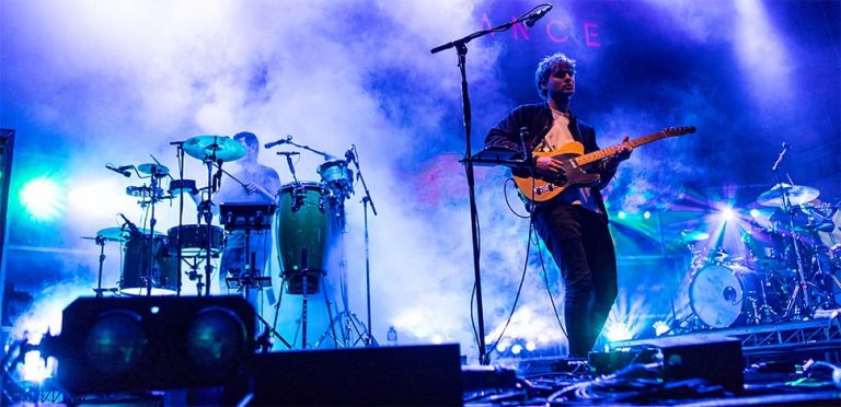 Milky Chance performing at the Adelaide leg of Groovin The Moo in 2017